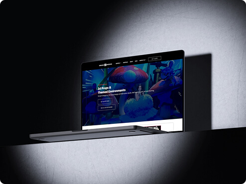 This is a desktop display of Smash Design Website