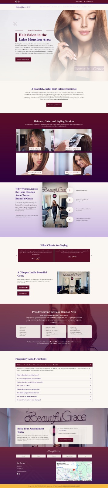 This is a complete walkthrough of Beautiful Grace Salon website