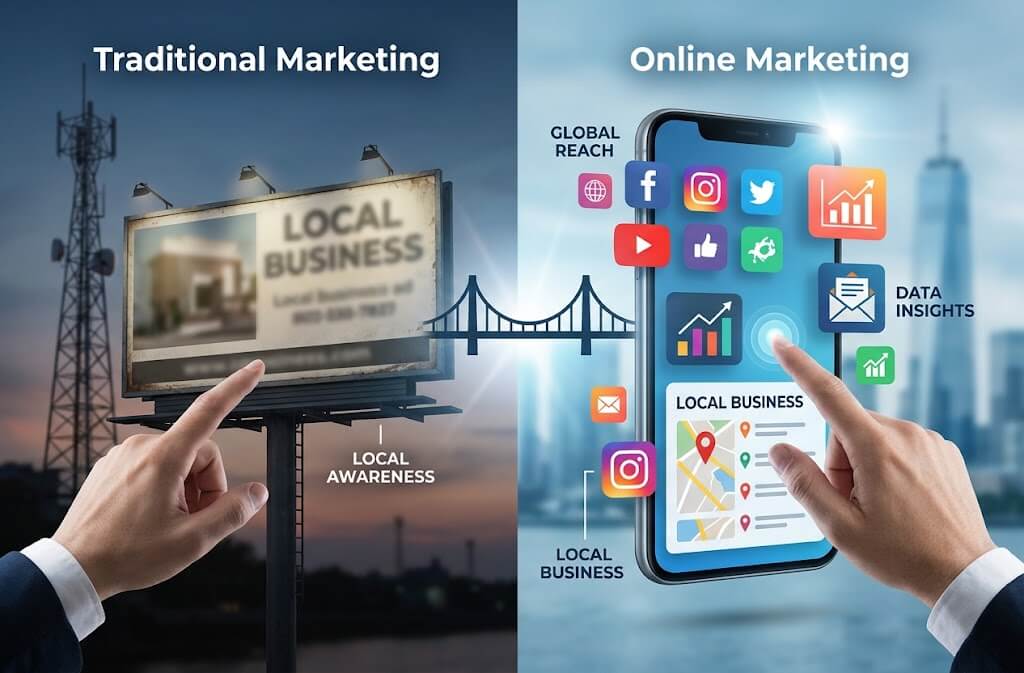 SEO Houston - Online Marketing V's Traditional