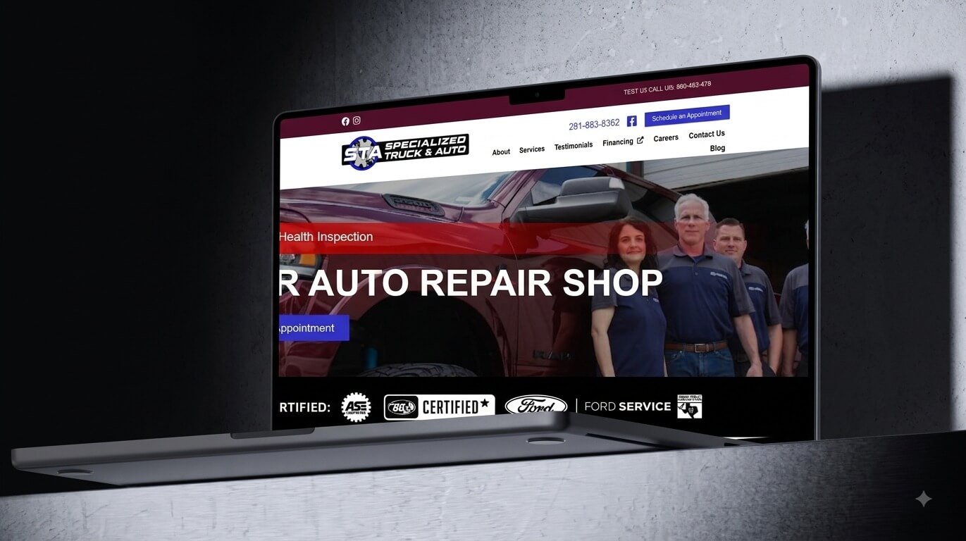 Specialized Truck & Auto mechanic shop marketing case study by IMPROZ